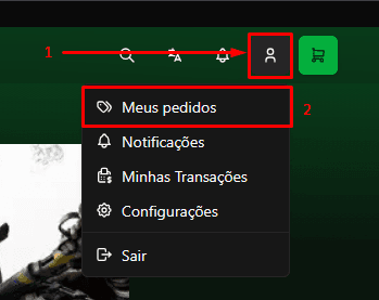 Aba Meus Pedidos